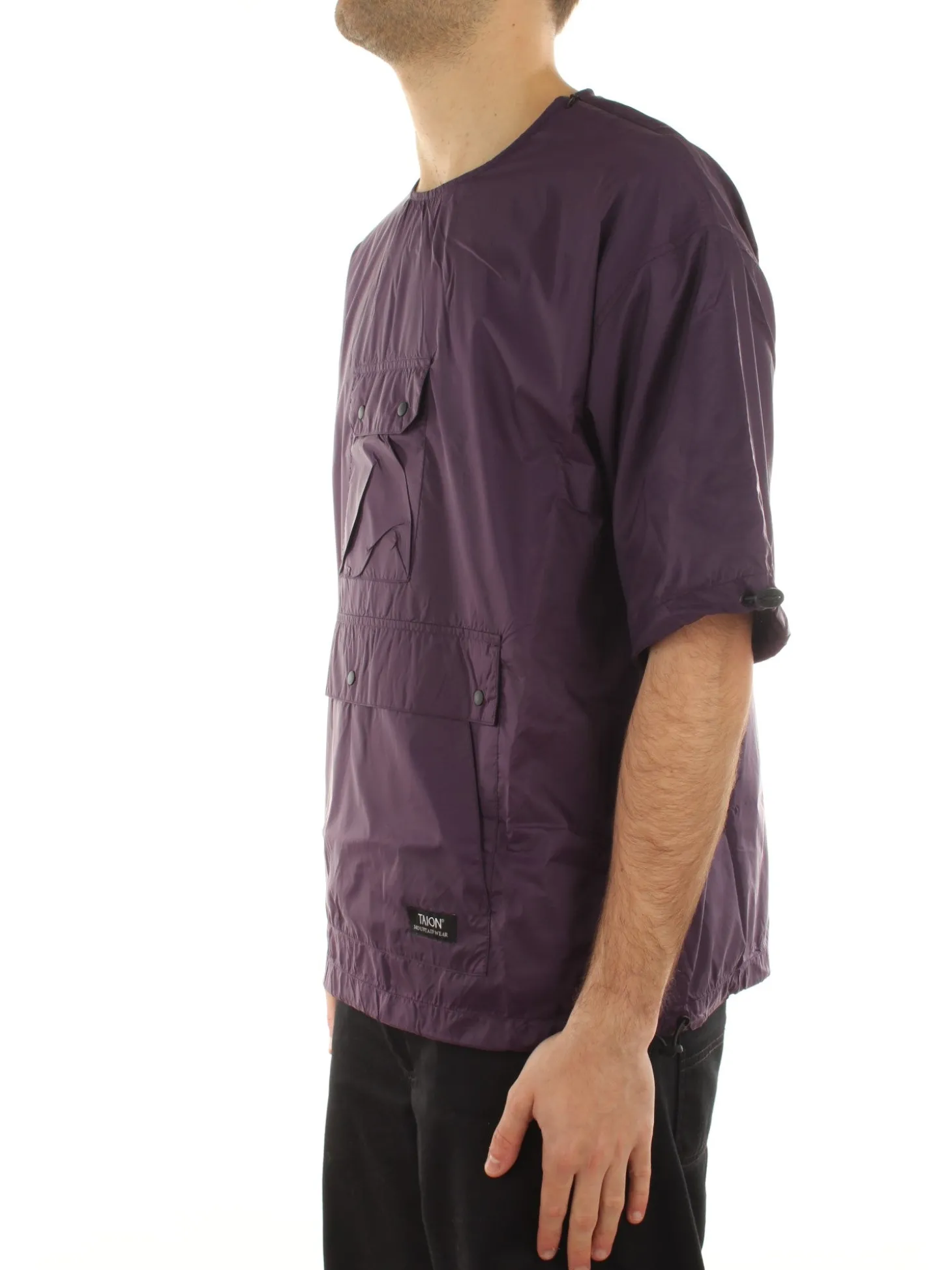 Non Down Mountain Crew Neck Cut Sew