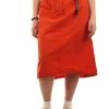 Nylon Packable Midi Skirt