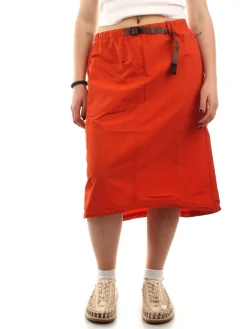 Nylon Packable Midi Skirt
