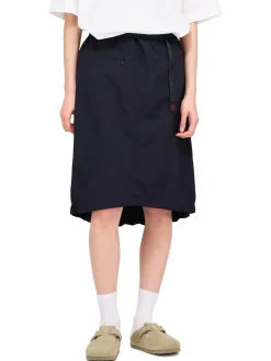 Nylon Packable Midi Skirt