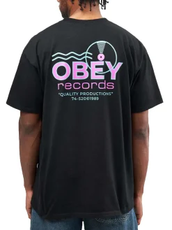 Obey Records Sound Waves Tee