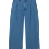 Oliver Denim Pleated Pant
