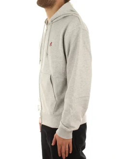 One Point Zip Hooded Sweatshirt