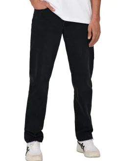 ONSEDGE Vita media Straight Fit Jeans