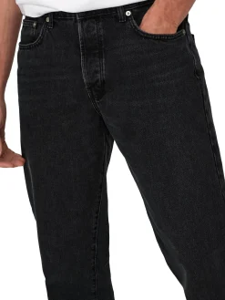 ONSEDGE Vita media Straight Fit Jeans