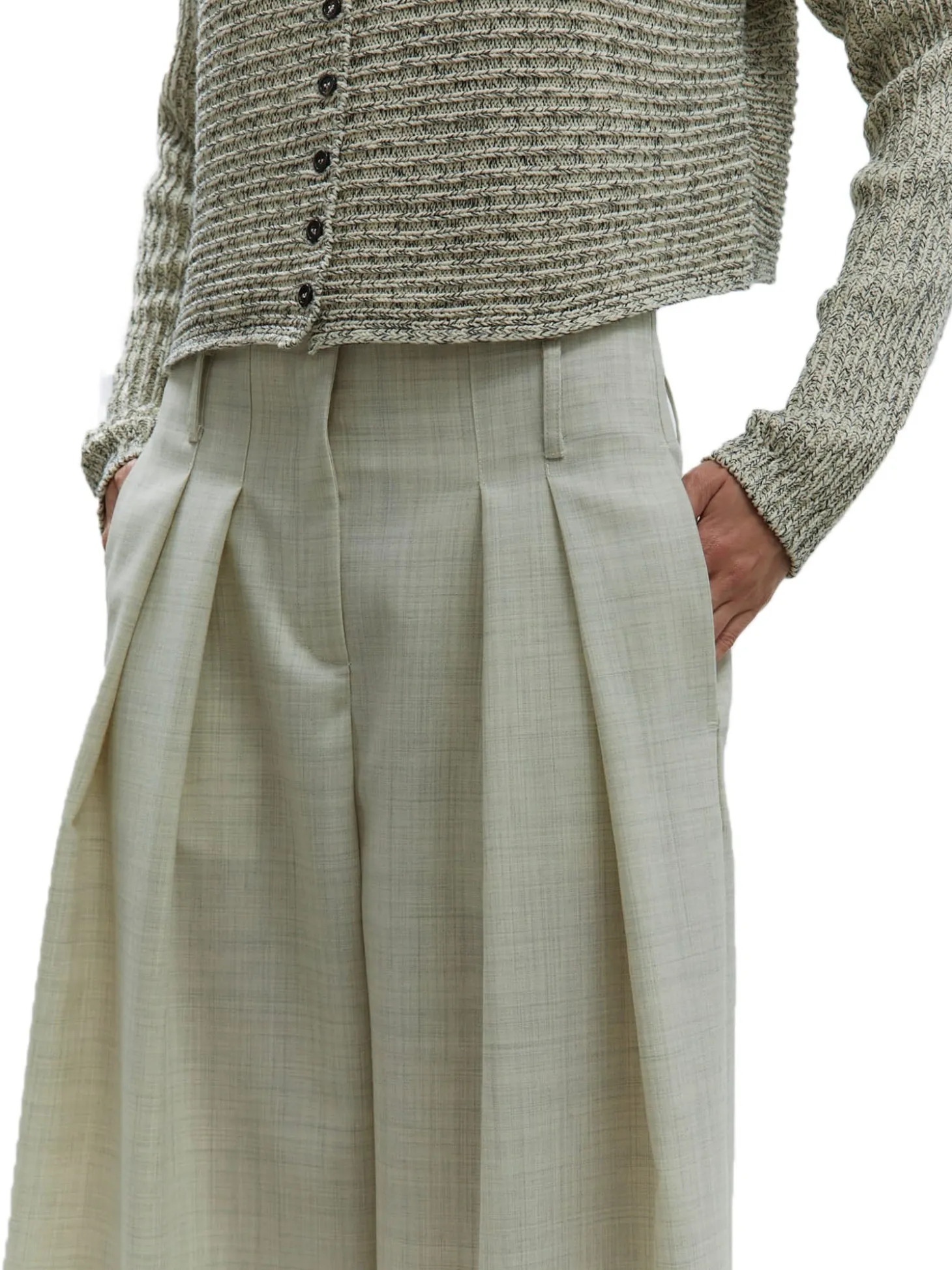 Pantalone Light Raw Wool Pince