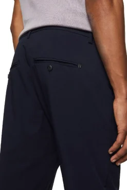 Pantalone Slim Chino Alfredo In Popeline Tecnico