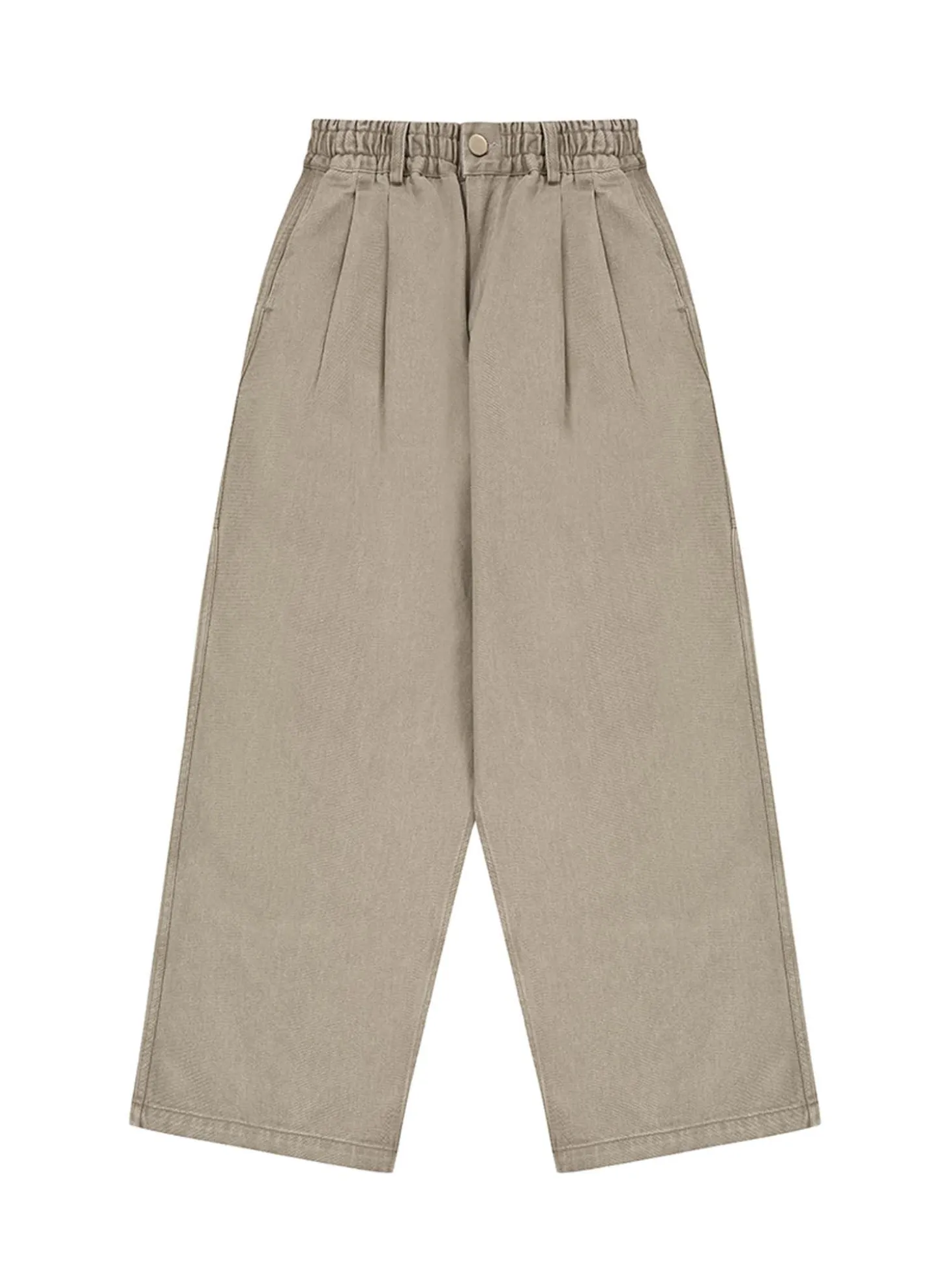 Pantaloni kation larghi due pieghe