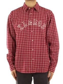 Patch Logo Plaid L/S Shirt
