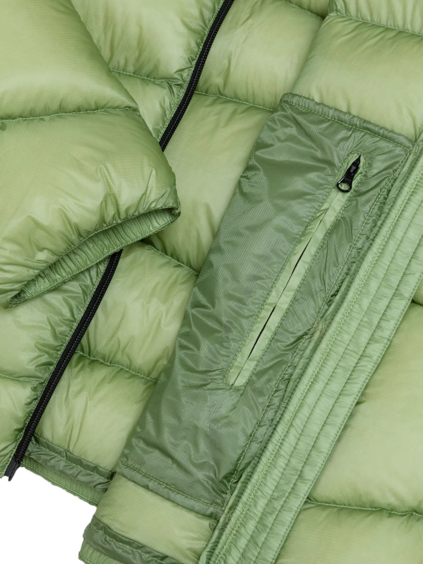 Piumino ad Onde in Nylon Ripstop