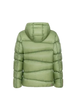 Piumino ad Onde in Nylon Ripstop