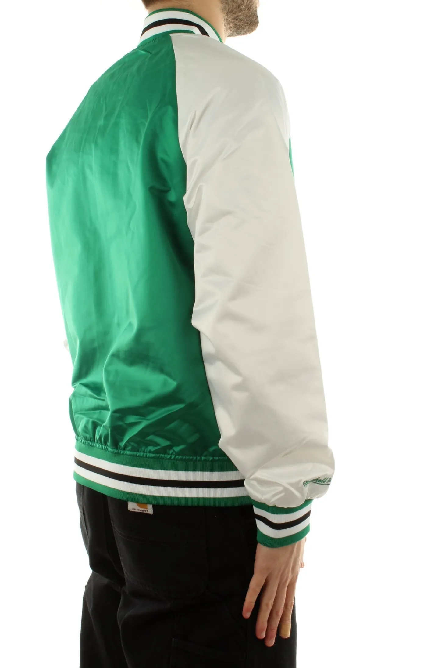 Primetime Lw Satin Jacket Boston Celtics