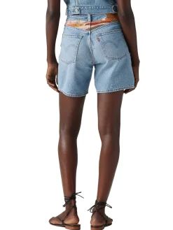 Short di jeans 501® Original a vita alta a metà coscia