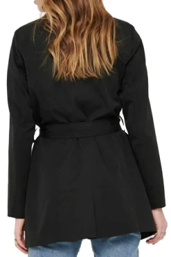Short Solid Color Trenchcoat