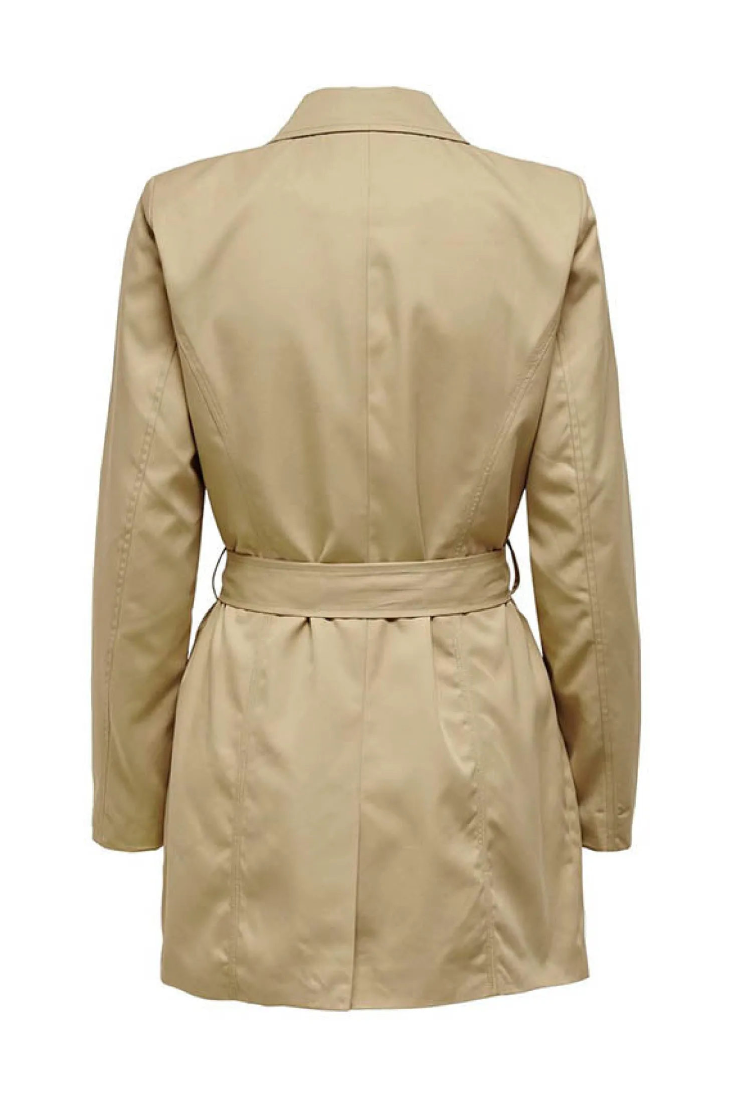 Short Solid Color Trenchcoat