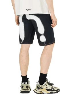 Shorts Graffiti Daicock Print Regular Fit Denim