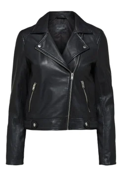 Slfkatie Leather Jacket Noos