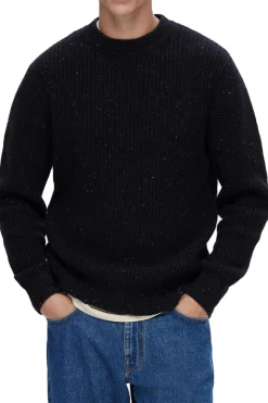 Slhland Ls Knit Crew Neck
