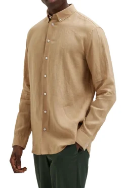 Slhregkylian-Linen Shirt Ls B