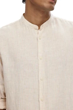 Slhregkylian-Linen Shirt Ls Band