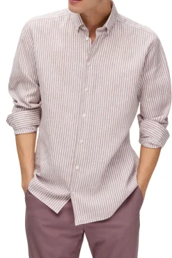 Slhregpure-Linen Shirt Ls Button Down