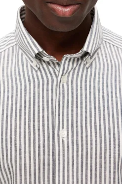 Slhregpure-Linen Shirt Ls Button Down