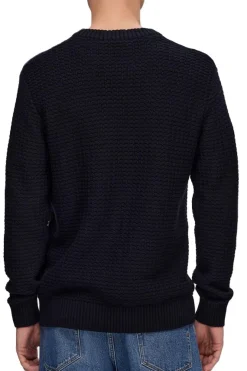 Slhthim Ls Knit Structure Crew Neck