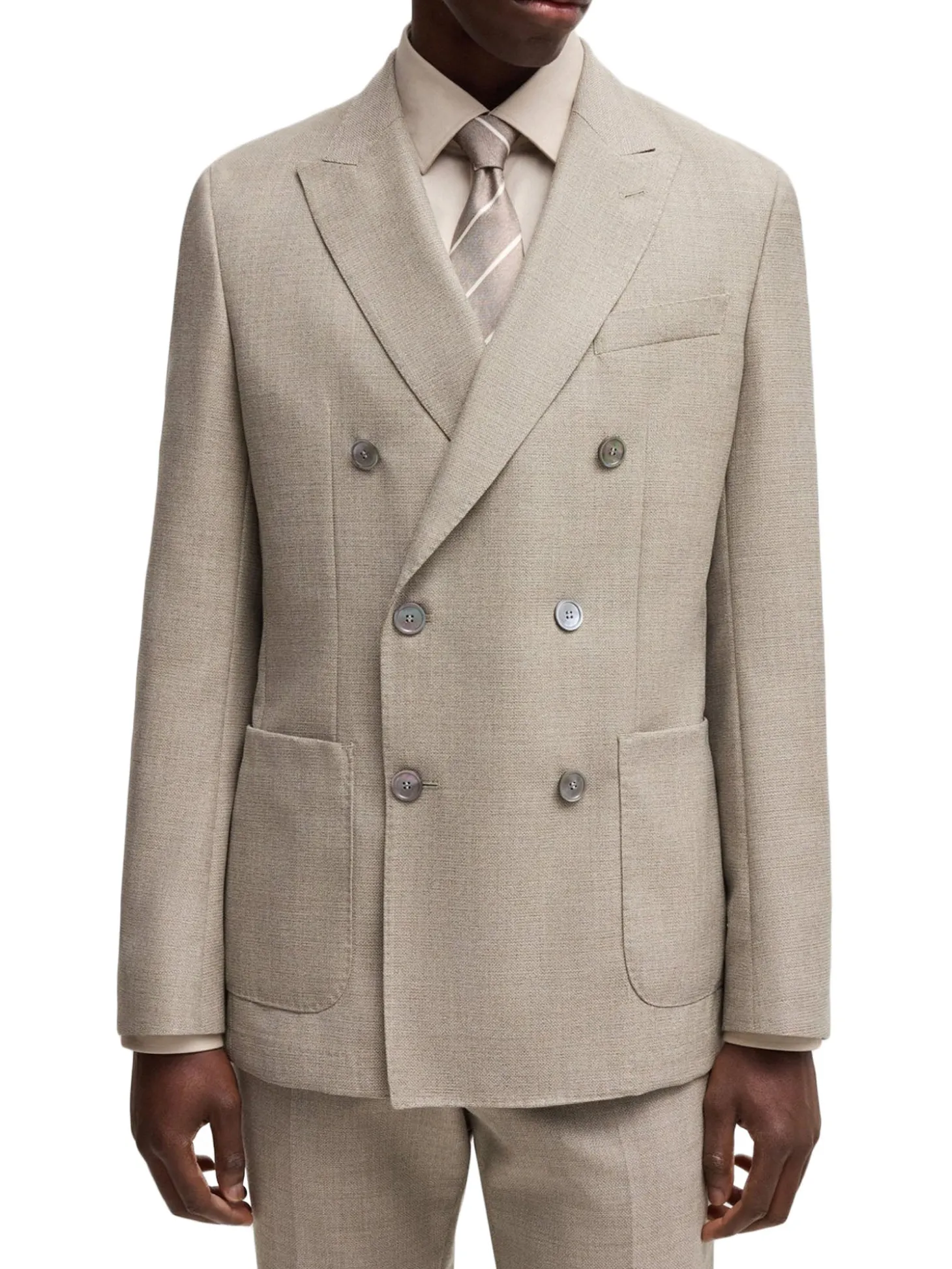 Slim-fit Blazer Patterned Virgin Wool