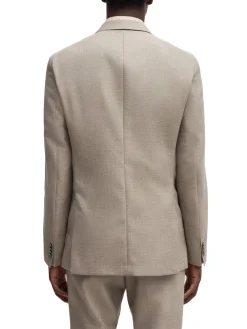 Slim-fit Blazer Patterned Virgin Wool
