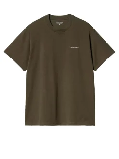 S/S Script Embroidery T-Shirt