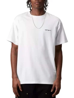 S/S Script Embroidery T-Shirt