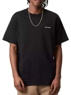 S/S Script Embroidery T-Shirt