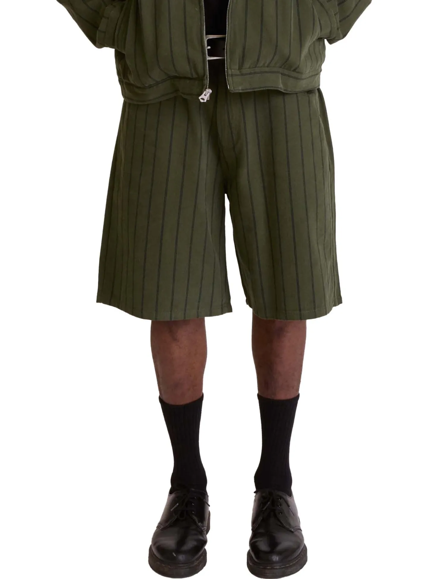Stripe Baggy Denim Short