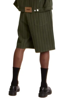 Stripe Baggy Denim Short