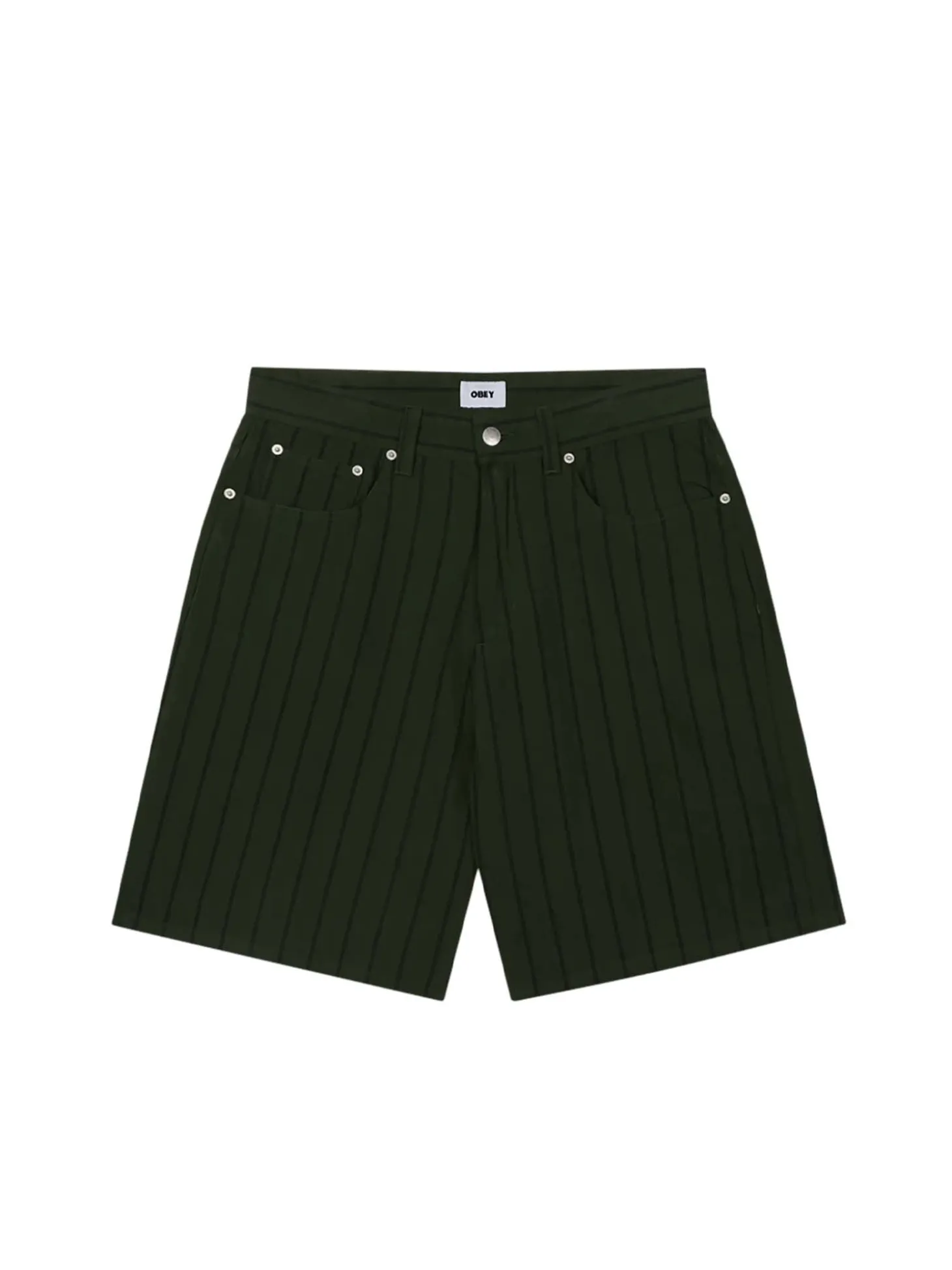 Stripe Baggy Denim Short