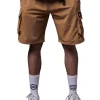 Techno Cargo Shorts Beige
