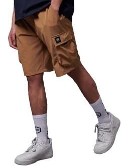 Techno Cargo Shorts Beige