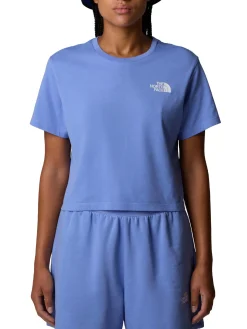 T-shirt corta in vita Simple Dome da donna