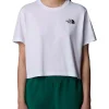 T-shirt corta in vita Simple Dome da donna