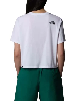 T-shirt corta in vita Simple Dome da donna