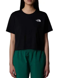 T-shirt corta in vita Simple Dome da donna