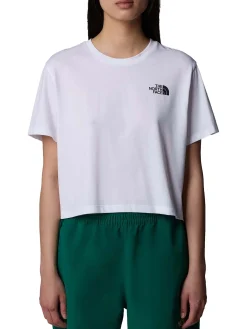 T-shirt corta in vita Simple Dome da donna
