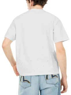 T-shirt Relax Fit con stampa logo e gabbiano