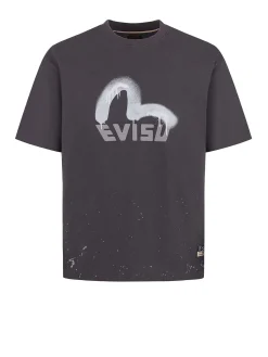 T-shirt Relax Fit con stampa logo e gabbiano