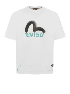 T-shirt Relax Fit con stampa logo e gabbiano
