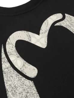 T-shirt vestibilità regolare con stampa gabbiano Daicock invecchiata