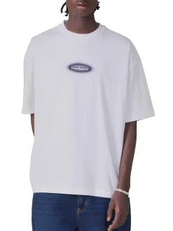 T-Shirt White Dotted Logo