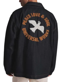 Universal Works Head Coach Jacket in Indigo 8oz Organic Denim