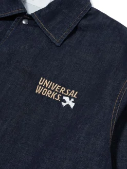 Universal Works Head Coach Jacket in Indigo 8oz Organic Denim