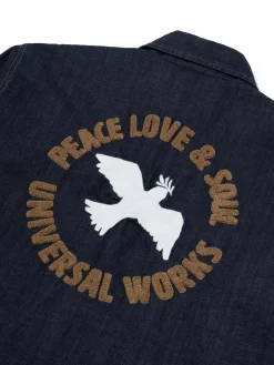 Universal Works Head Coach Jacket in Indigo 8oz Organic Denim